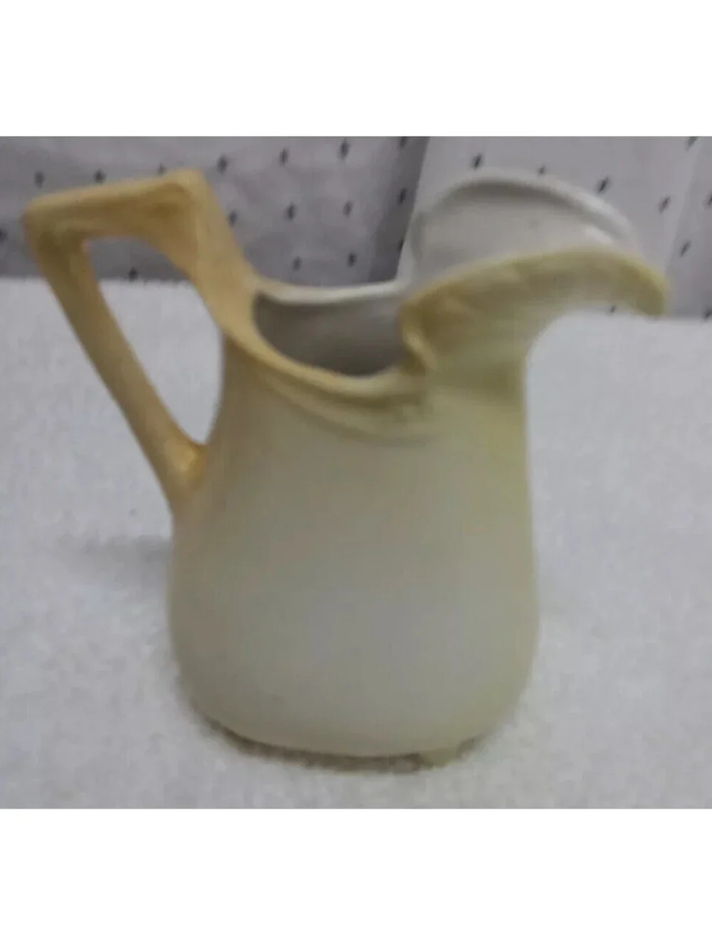Antique 1890-1921 Floral Flower Creamer - Made in Austria - 4 Inches Tall